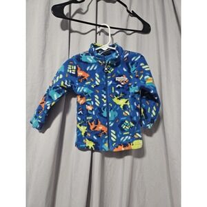 Columbia Zing III Fleece Zip Up Jacket With Reindeer And Buffalo, Size 18-24m